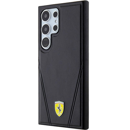 Ferrari Hot Stamp V Lines MagSafe case for Samsung Galaxy S24 Ultra - black_1