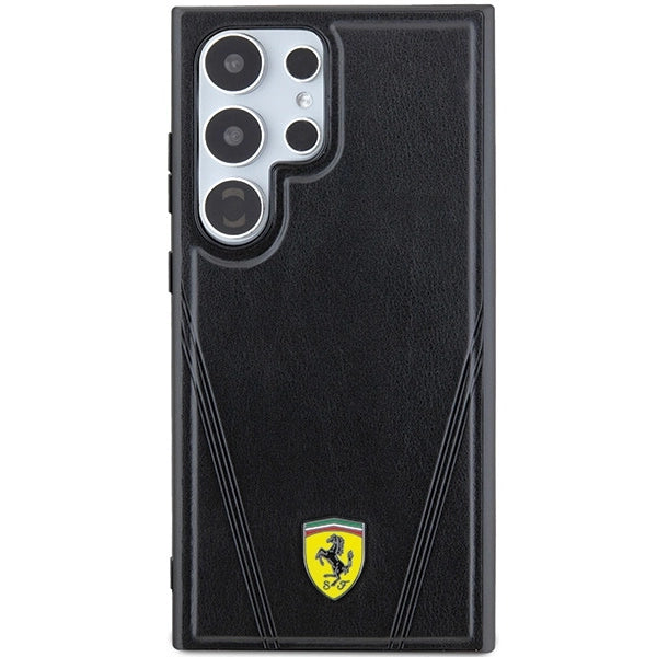 Ferrari Hot Stamp V Lines MagSafe case for Samsung Galaxy S24 Ultra - black_2