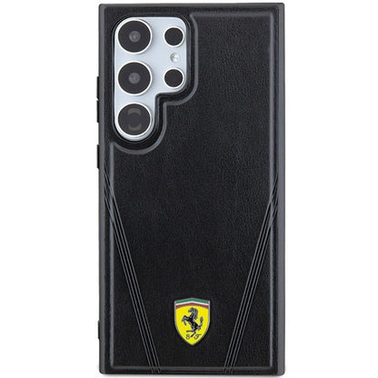 Ferrari Hot Stamp V Lines MagSafe case for Samsung Galaxy S24 Ultra - black_2