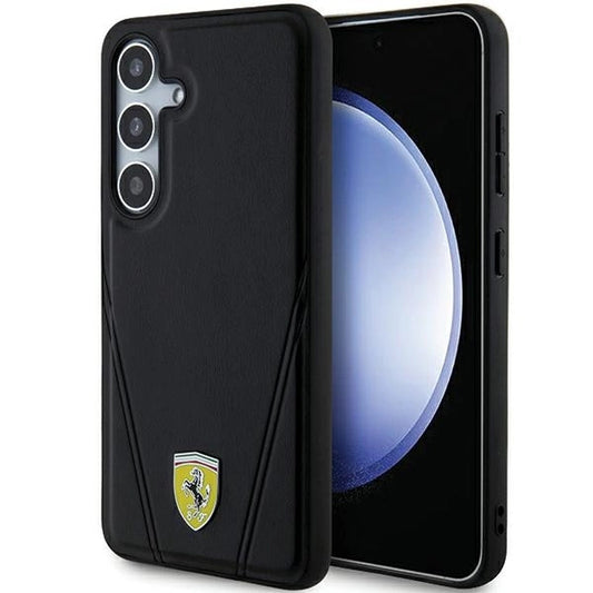 Ferrari Hot Stamp V Lines MagSafe case for Samsung Galaxy S24+ - black_0