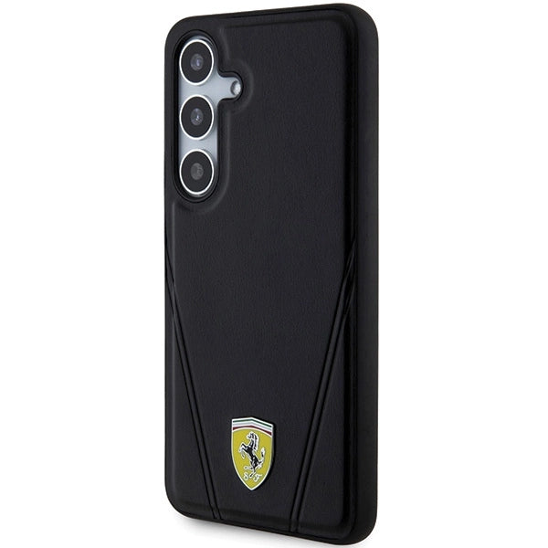 Ferrari Hot Stamp V Lines MagSafe case for Samsung Galaxy S24+ - black_1