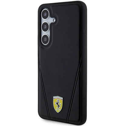 Ferrari Hot Stamp V Lines MagSafe case for Samsung Galaxy S24+ - black_1