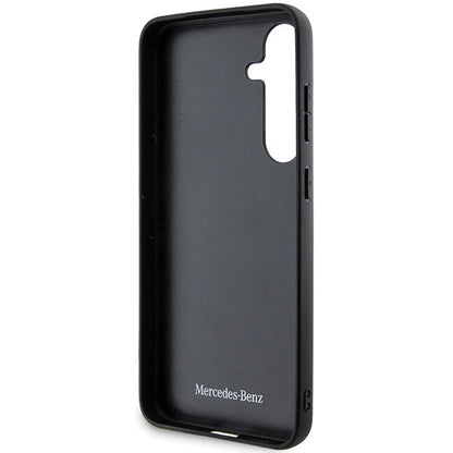 Mercedes Leather Curved Stitches case for Samsung Galaxy S24 - black_6