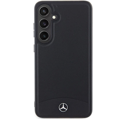 Mercedes Leather Textured &amp; Plain MagSafe case for Samsung Galaxy S24+ - black_2