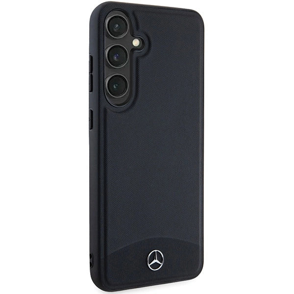 Mercedes Leather Textured &amp; Plain MagSafe case for Samsung Galaxy S24+ - black_3