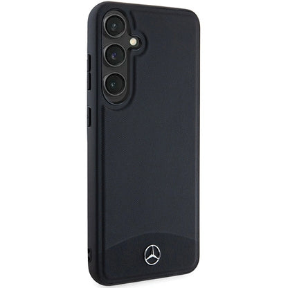 Mercedes Leather Textured &amp; Plain MagSafe case for Samsung Galaxy S24+ - black_3