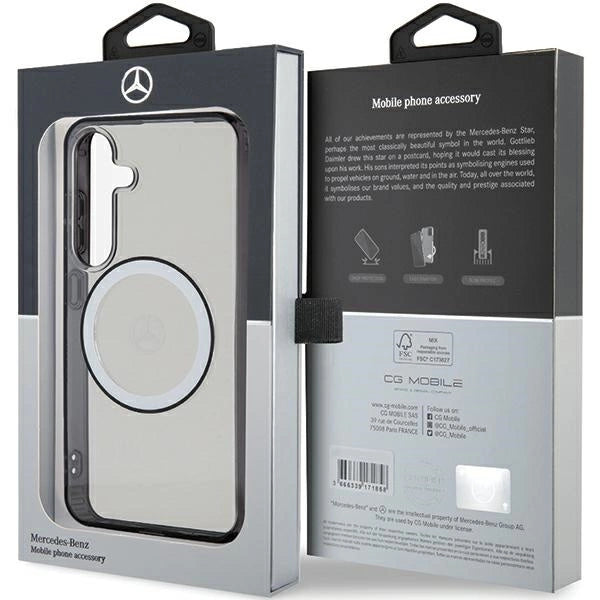 Mercedes Printed Logo MagSafe case for Samsung Galaxy S24 - transparent_7