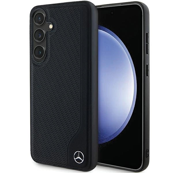 Mercedes Leather Debossed Line MagSafe case for Samsung Galaxy S24 - black_0