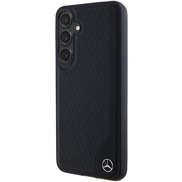 Mercedes Leather Debossed Line MagSafe case for Samsung Galaxy S24 - black_1