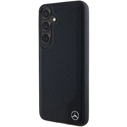 Mercedes Leather Debossed Line MagSafe case for Samsung Galaxy S24 - black_1