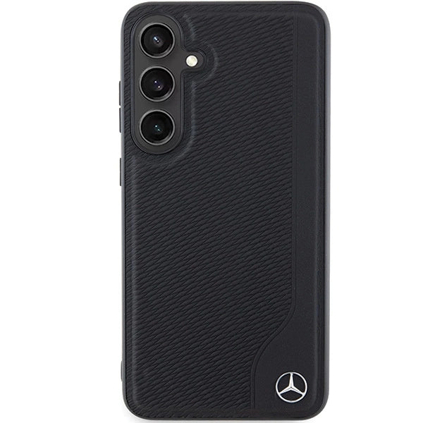 Mercedes Leather Debossed Line MagSafe case for Samsung Galaxy S24 - black_2