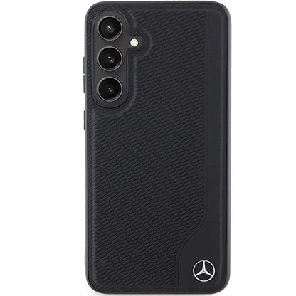 Mercedes Leather Debossed Line MagSafe case for Samsung Galaxy S24 - black_2