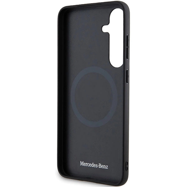 Mercedes Leather Debossed Line MagSafe case for Samsung Galaxy S24 - black_6