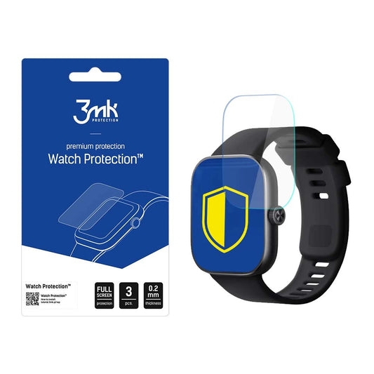 3mk Watch Protection™ hybrid glass v. FlexibleGlass Lite on Xiaomi Redmi Watch 4_0