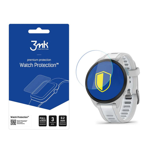 3mk Watch Protection™ hybrid glass v. FlexibleGlass Lite on Garmin Forerunner 165_0