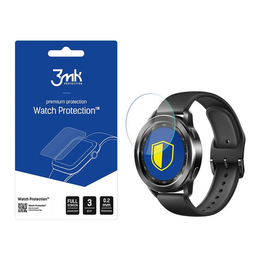 3mk Watch Protection™ hybrid glass v. FlexibleGlass Lite on Xiaomi Watch S3_0