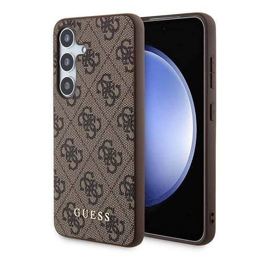 Guess 4G Metal Gold Logo case for Samsung Galaxy S24 - brown_0