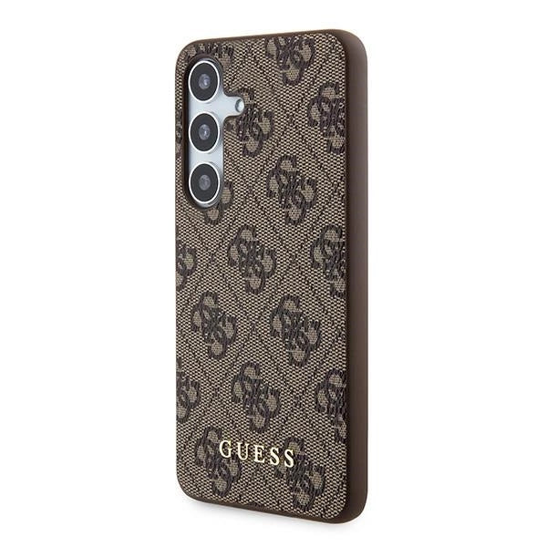 Guess 4G Metal Gold Logo case for Samsung Galaxy S24 - brown_1