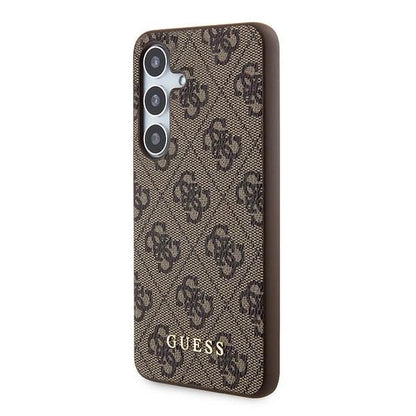 Guess 4G Metal Gold Logo case for Samsung Galaxy S24 - brown_1