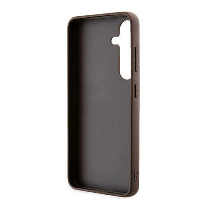Guess 4G Metal Gold Logo case for Samsung Galaxy S24 - brown_6
