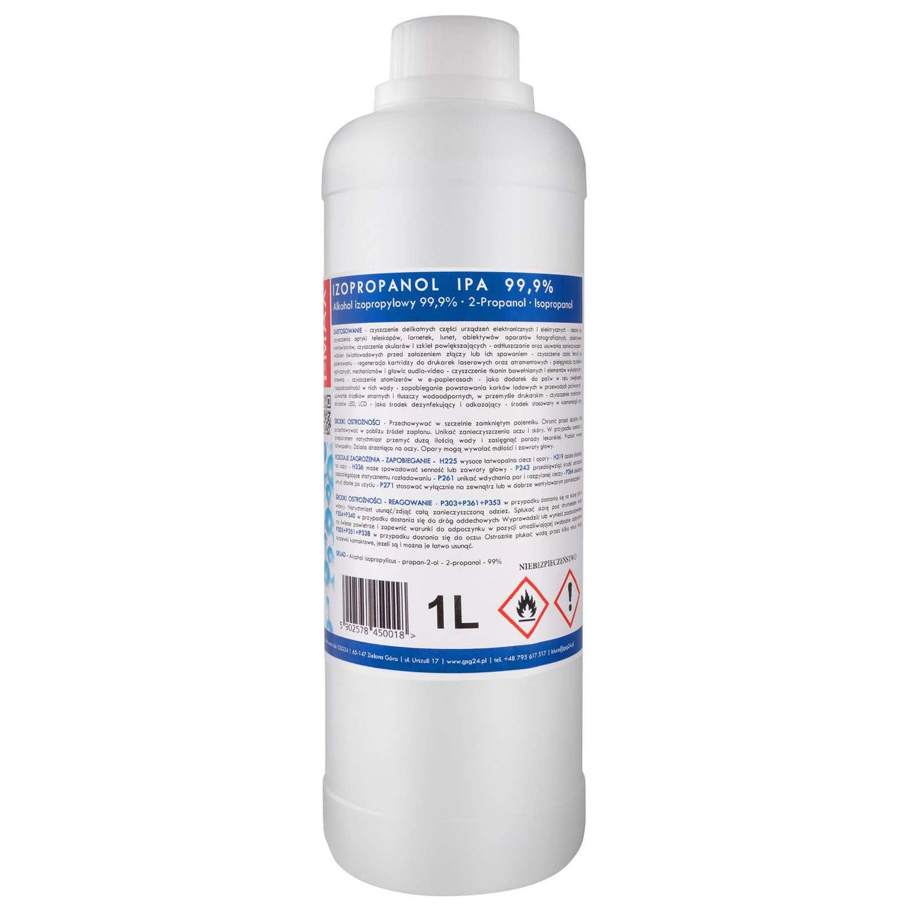 Isopropyl alcohol Isopropanol IPA I-MAX 99.9% 1L_0