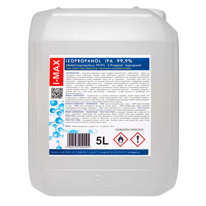 Isopropyl alcohol Isopropanol IPA I-MAX 99.9% 5L_0