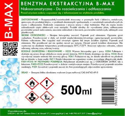 Extraction naphtha in aerosol B-MAX Spray 500ML_2
