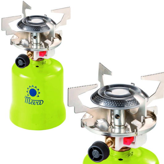 Gas camping stove with punctured gas cartridges FOCUS piezo igniter 1.4kW_0
