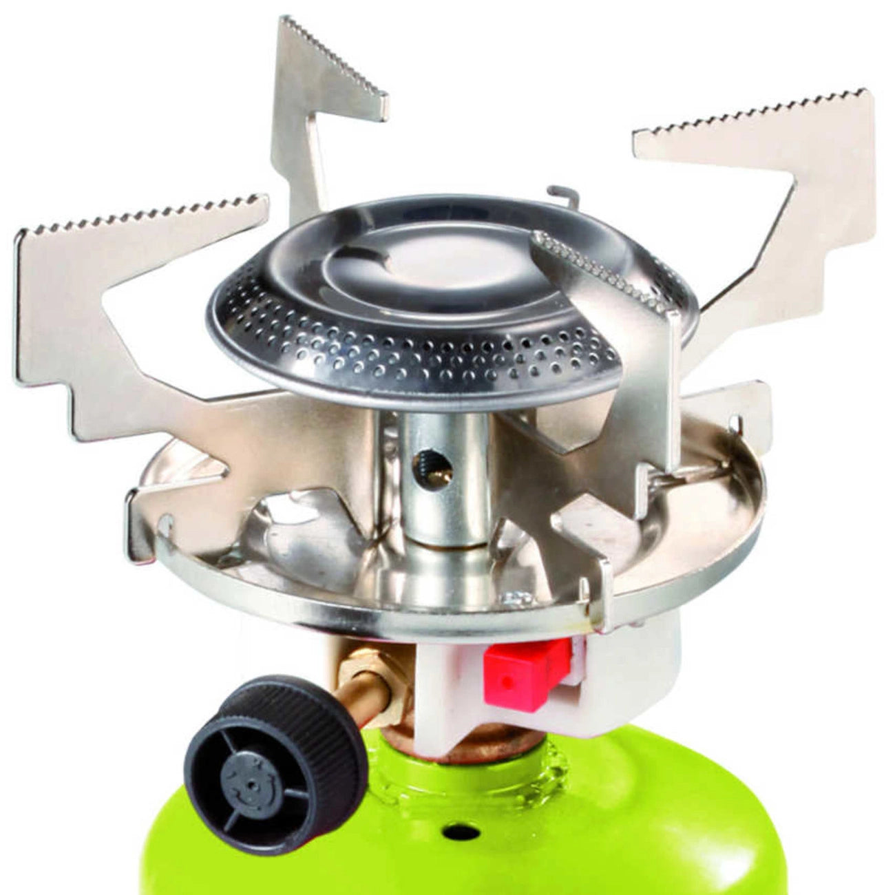 Gas camping stove with punctured gas cartridges FOCUS piezo igniter 1.4kW_2