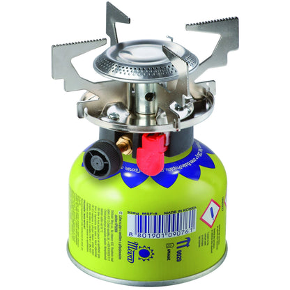 Gas camping stove with gas cartridges (thread or valve) ATOS piezo igniter 1.8kW_3
