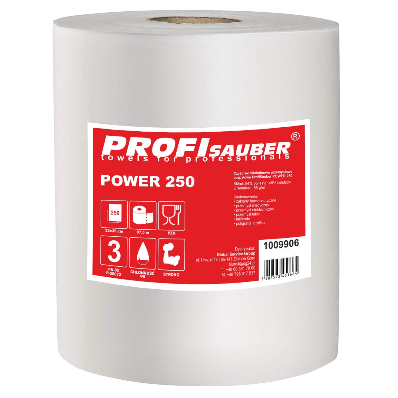Absorbent nonwoven industrial cleaning cloth ProfiSauber POWER 250_0