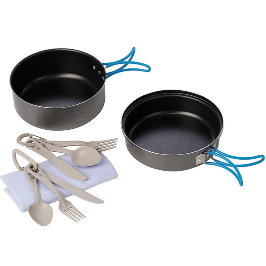 Tourist tableware and cutlery SET for 2 people._0