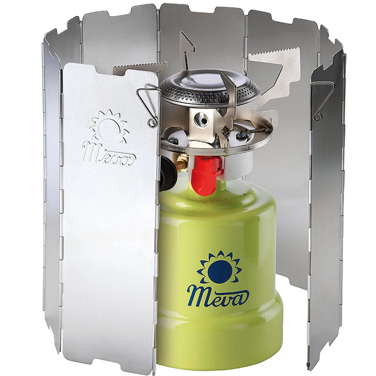 Wind shield for a camping stove burner - silver_0