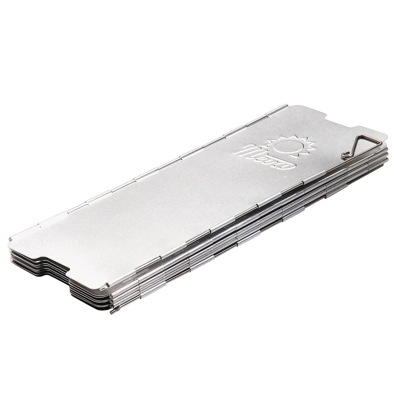 Wind shield for a camping stove burner - silver_2