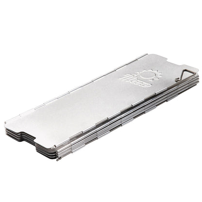 Wind shield for a camping stove burner - silver_2