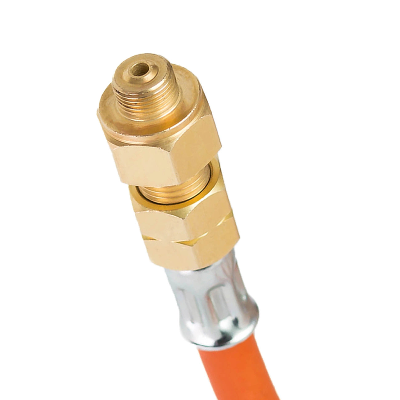 Reduction connection to a tourist gas cylinder G 3/8" L - 7/16" hose 1.5 m_2