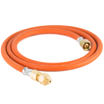 Reduction connection to a tourist gas cylinder G 3/8" L - 7/16" hose 1.5 m_3
