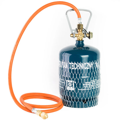 Reduction connection to a tourist gas cylinder G 3/8" L - 7/16" hose 1.5 m_5