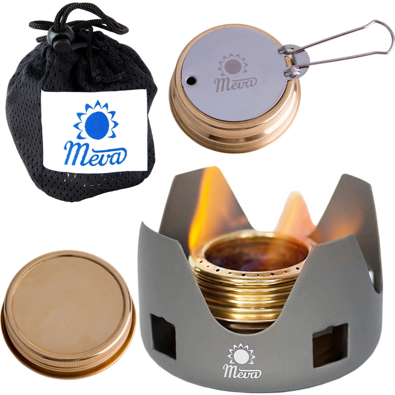 Tourist alcohol stove fueled with ethanol and alcohol MEVA_1