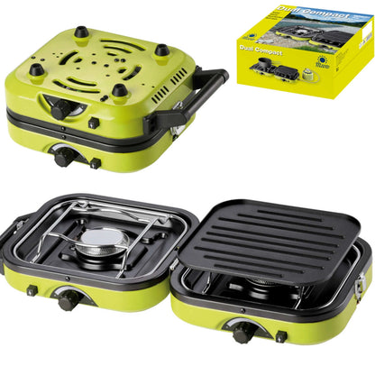 DUAL COMPACT + GRILL double camping stove_0