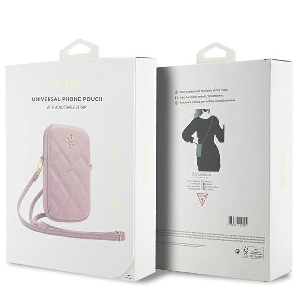 Guess Zip Quilted 4G bag - pink_4