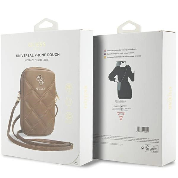 Guess Zip Quilted 4G bag - brown_4