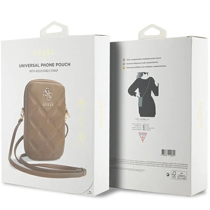 Guess Zip Quilted 4G bag - brown_4