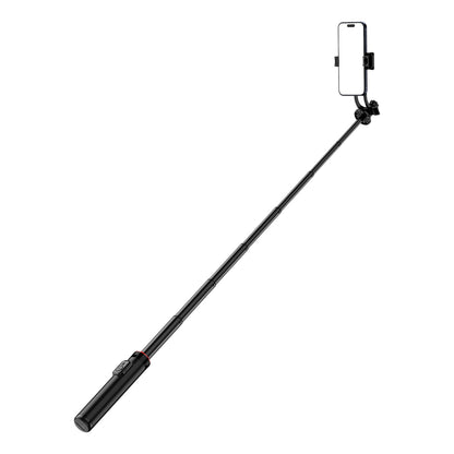 Selfie stick WC1Y2S 1.3m aluminum alloy telescopic tripod with phone holder - black_0