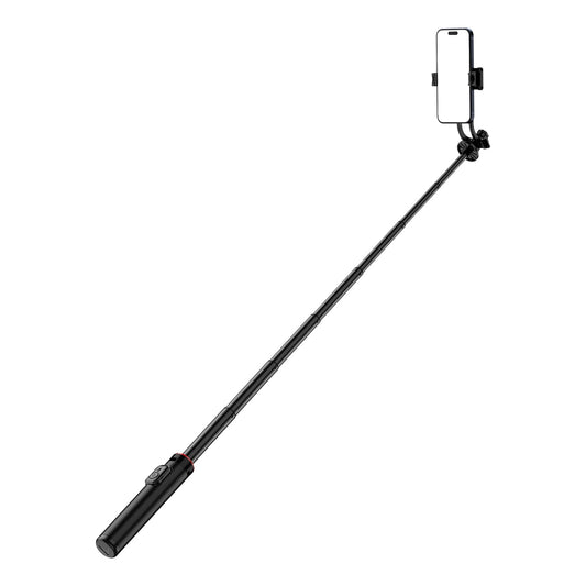 Selfie stick WC1Y2S 1.3m aluminum alloy telescopic tripod with phone holder - black_0