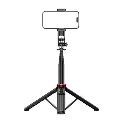 Selfie stick WC1Y2S 1.3m aluminum alloy telescopic tripod with phone holder - black_8