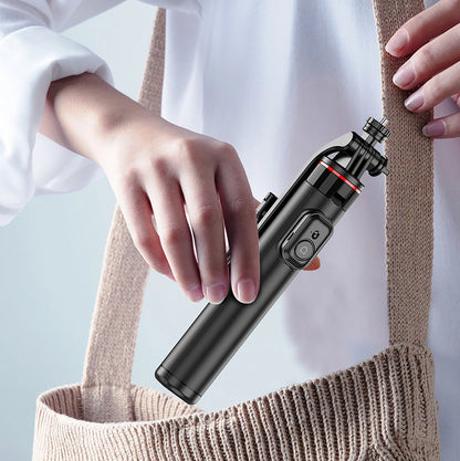 Selfie stick WC1Y2S 1.3m aluminum alloy telescopic tripod with phone holder - black_17