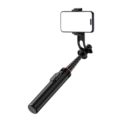 Selfie stick WC1Y2S 1.3m aluminum alloy telescopic tripod with phone holder - black_5
