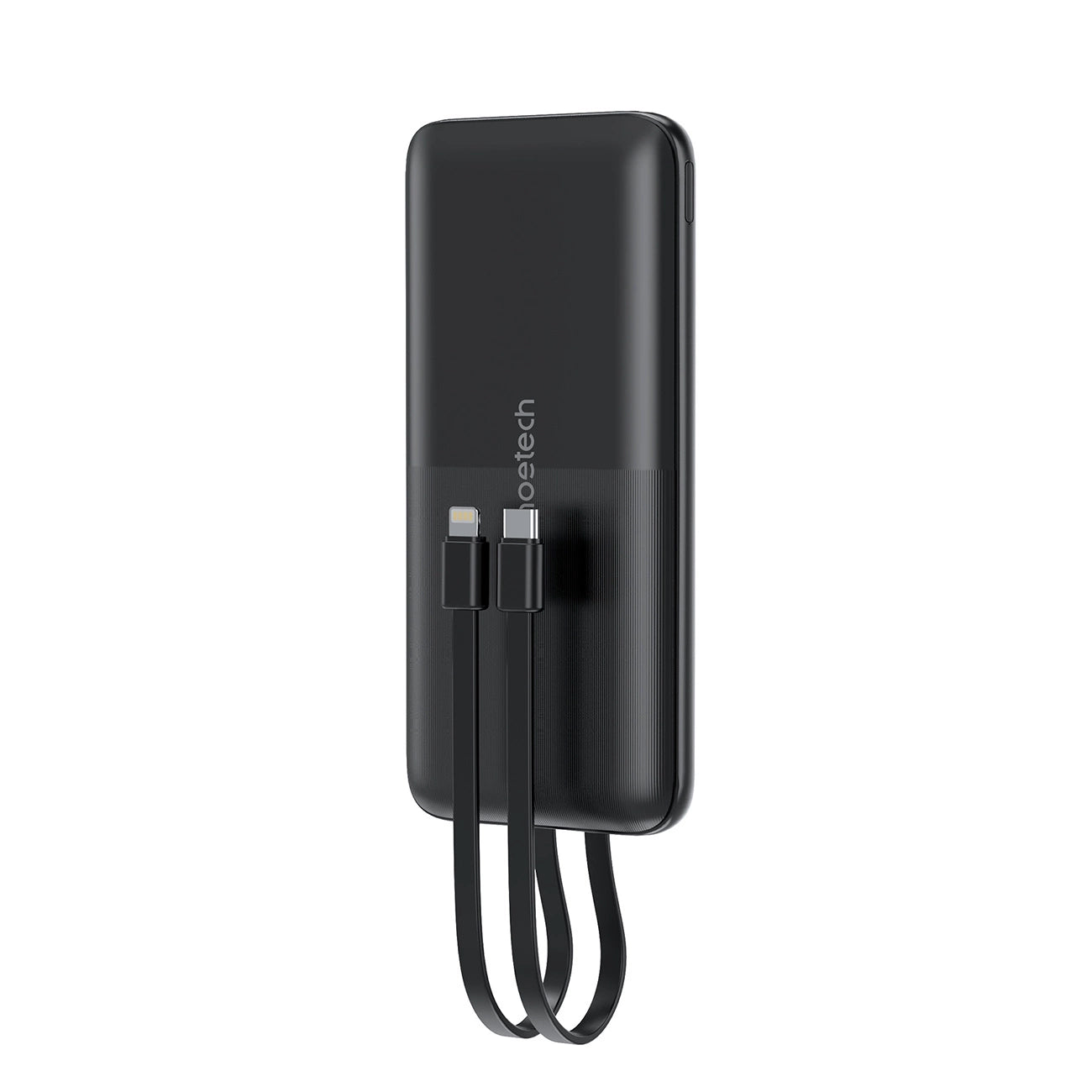 Powerbank Choetech B654 10000mAh 22.5W USB-A / USB-C / micro USB with built-in USB-C / Lightning cable - black_0