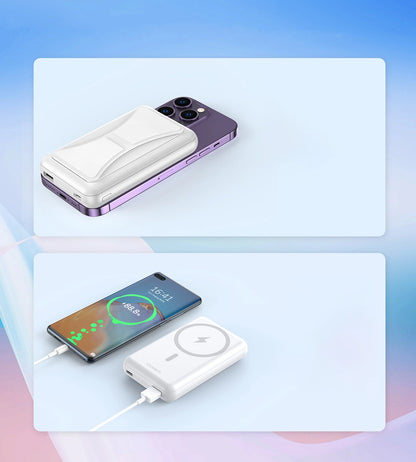Powerbank Choetech B663 10000mAh 20W MagSafe USB-A / USB-C - white_5